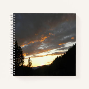Golden Cloudy Sunset.... Notizbuch
