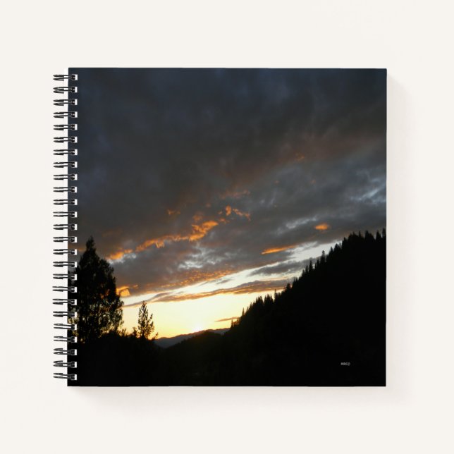 Golden Cloudy Sunset...... Notizbuch (Vorderseite)