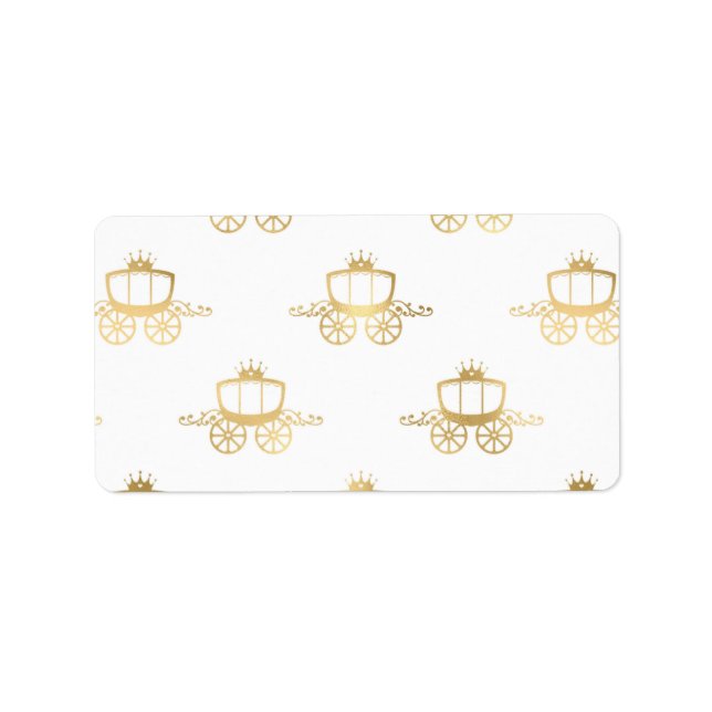 Golden Coaches Aschenputella Princess Royal Magie Adressaufkleber (Vorne)