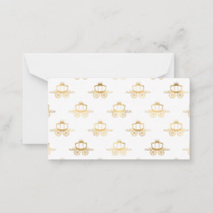 Golden Coaches Aschenputtel Prinzessin Königliche  Mitteilungskarte