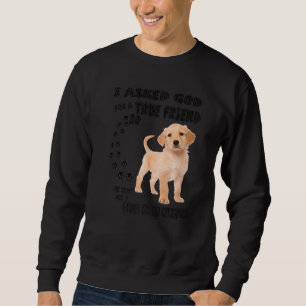 Golden Cocker Retriever Zitat Mama Vater drucken, Sweatshirt