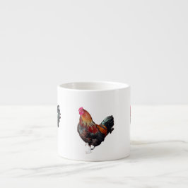 Golden Cockerel Rooster specialty mug Espressotasse