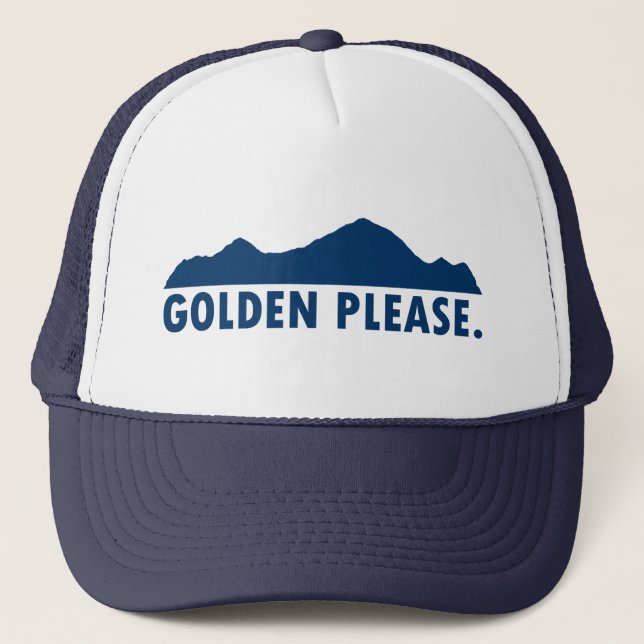 Golden Colorado Bitte Truckerkappe (Vorderseite)