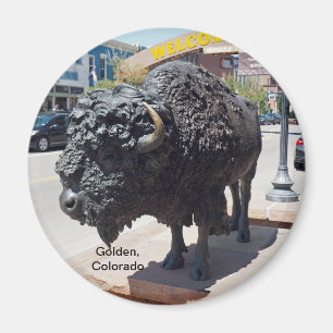 Golden Colorado Magnet