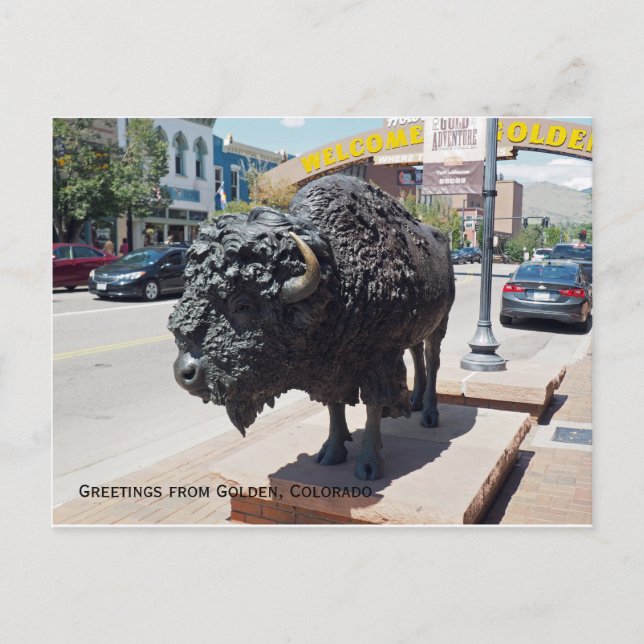 Golden Colorado Postkarte (Vorderseite)