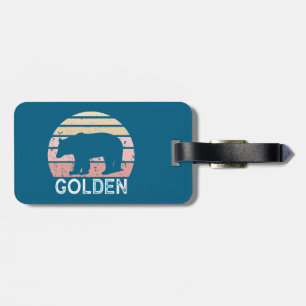 Golden Colorado Retro Bär Gepäckanhänger