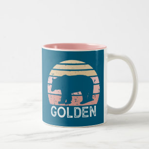 Golden Colorado Retro Bär Zweifarbige Tasse