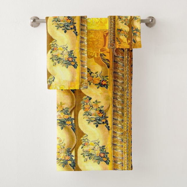 Golden Couronne de Fleurs Badhandtuch Set (Insitu)