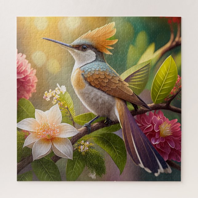 Golden Create Honeyeater Fantasy Bird Puzzle (Vertikal)