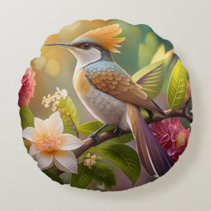 Golden Create Honeyeater Fantasy Bird Rundes Kissen