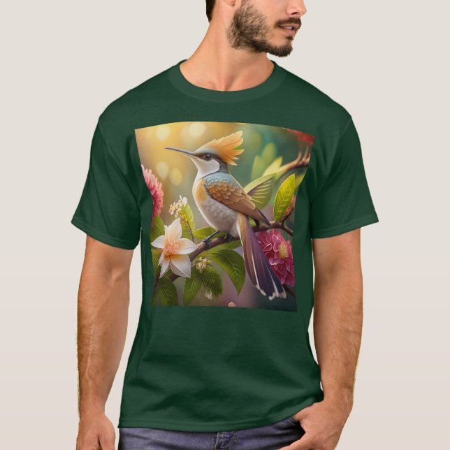 Golden Create Honeyeater Fantasy Bird T-Shirt (Vorderseite)