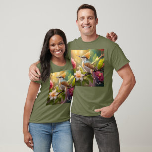 Golden Create Honeyeater Fantasy Bird T-Shirt