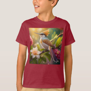Golden Create Honeyeater Fantasy Bird T-Shirt
