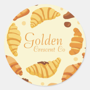 Golden Crescent Co Runder Aufkleber
