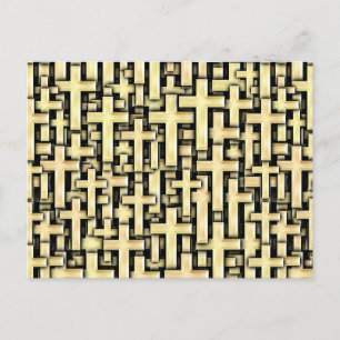 Golden Crosses Postkarte