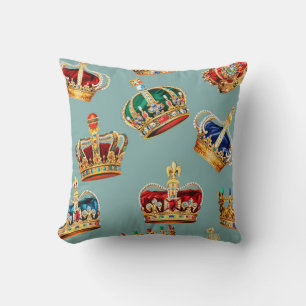 Golden Crown Baroque Mode Textur Kissen