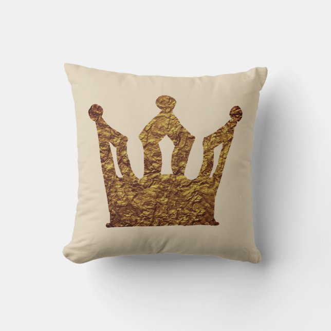 Golden Crown Cushion Kissen (Vorderseite)