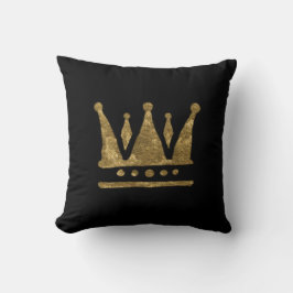 Golden Crown Throw Cushion Kissen