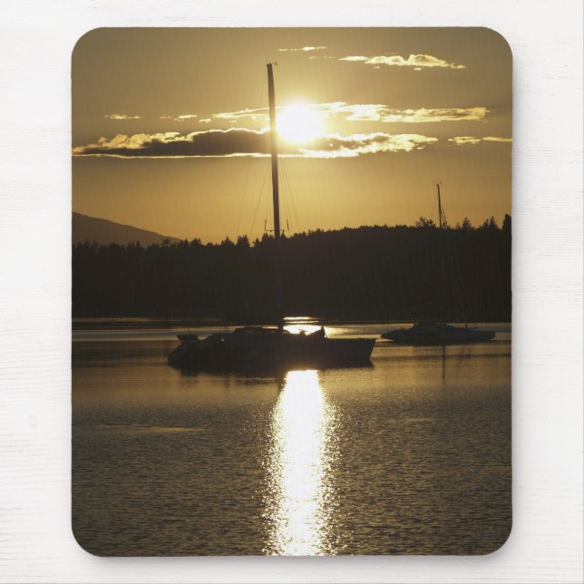 "Golden Cruise" Sailboat Mousepad (Vorne)