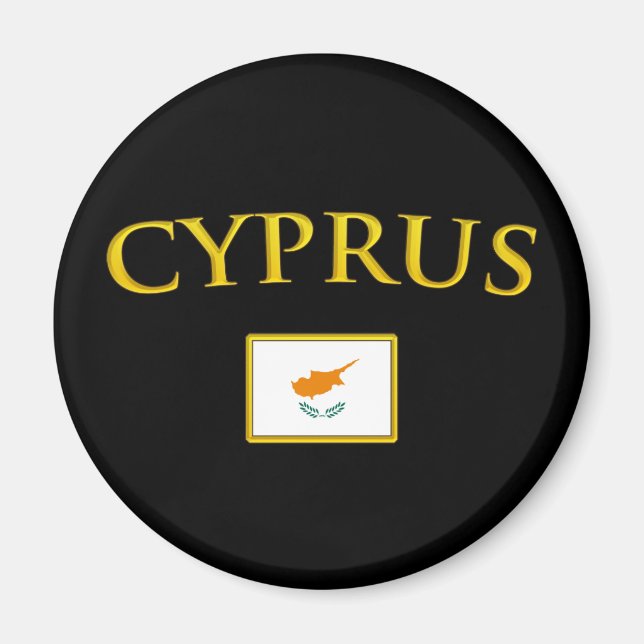 Golden Cyprus Magnet (Vorne)