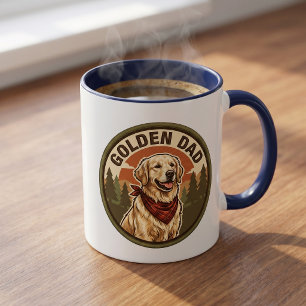 Golden Dad Kaffeetasse   Golden Retriever Dad Gesc