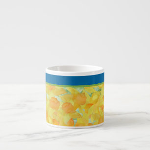Golden Daffodils Espresso Kaffeemaschine Tasse zum