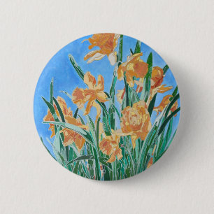 Golden Daffodils fett anmutend Art Button