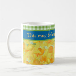 Golden Daffodils Kaffeemaschine Tasse zum Anpassen