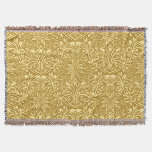 Golden Damask Barockfarbenes Muster Decke