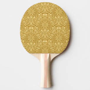 Golden Damask Barockfarbenes Muster Tischtennis Schläger