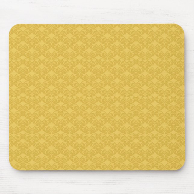 Golden Damask Bows Mousepad (Vorne)
