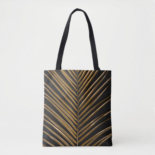 Golden Date Palm: Minimalistischer schwarzer Hinte (Vorderseite)