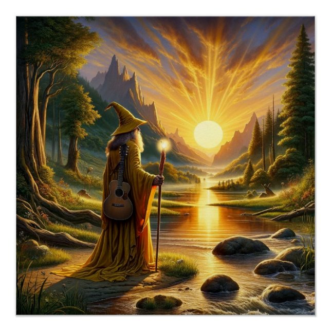 Golden Dawn Wizard Poster (Vorderseite)
