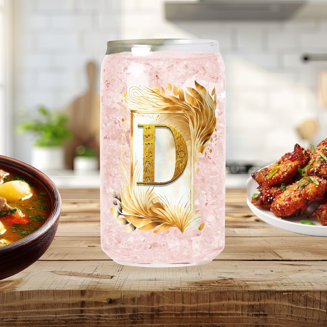 Golden Decorable Gerahmt Monogram D Dosenglas (Von Creator hochgeladen)