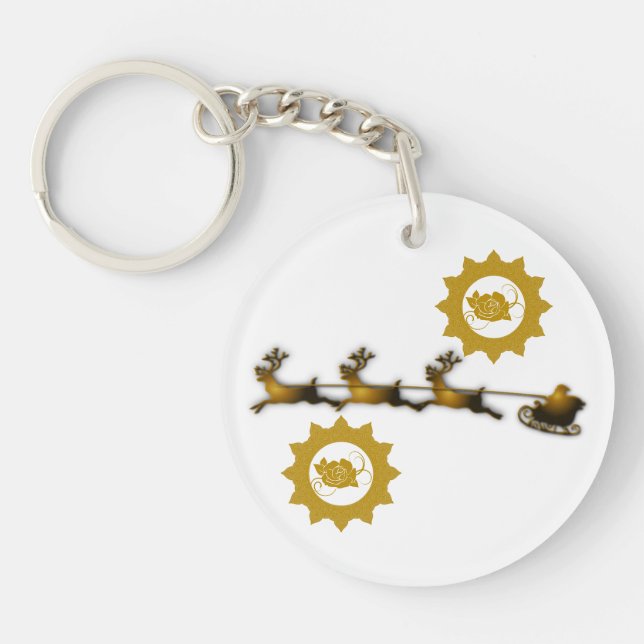 Golden Dee Weihnachten Weihnachten Schlüsselanhänger (Vorderseite)