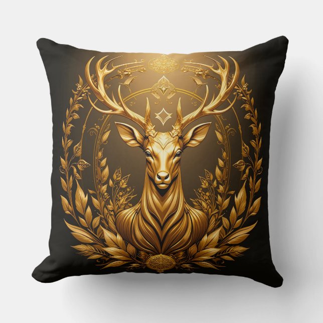 Golden Deer Emblem Kissen (Vorderseite)