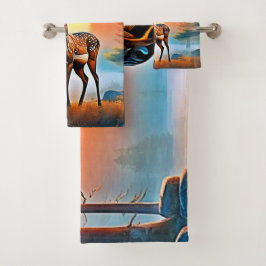 Golden Deer Twilight Peak Badhandtuch Set