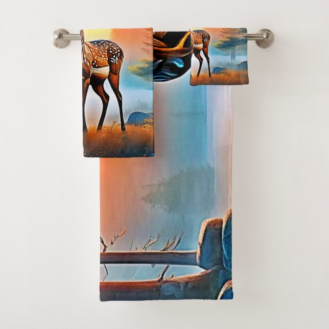 Golden Deer Twilight Peak Badhandtuch Set (Insitu)
