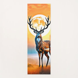 Golden Deer Twilight Peak Yogamatte