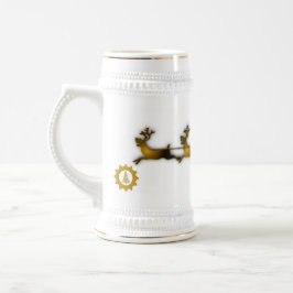 Golden Dei Weihnachten Bierglas