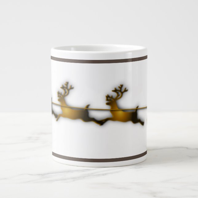 Golden Dei Weihnachten Jumbo-Tasse (Vorderseite)