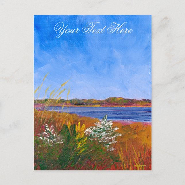 Golden Delaware River Postcard Postkarte (Vorderseite)