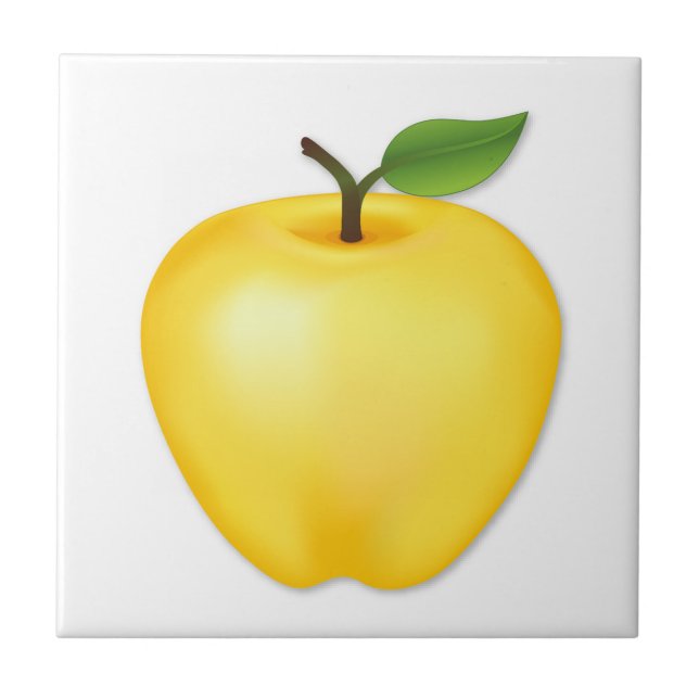 Golden Delicious Apfel Fliese (Vorderseite)