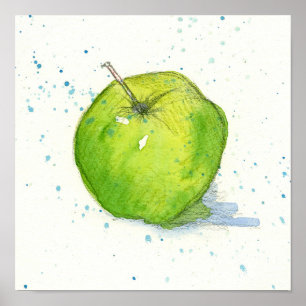 Golden Delicious Green Apfelsaft Poster