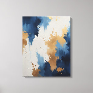 Golden Depths Premium Wrapped Canvas Leinwanddruck