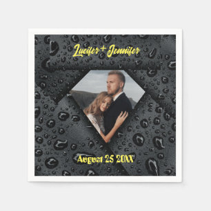 Golden Diamond Moderne Elegante Hochzeit nach Maß Serviette