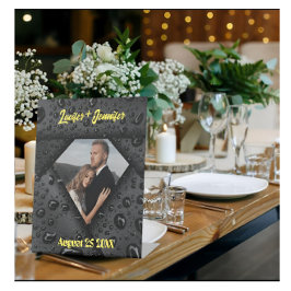 Golden Diamond Moderne Elegante Hochzeit nach Maß Sockelschild