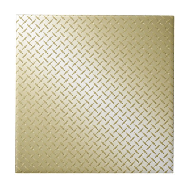 Golden Diamond Plate Fliese (Vorderseite)