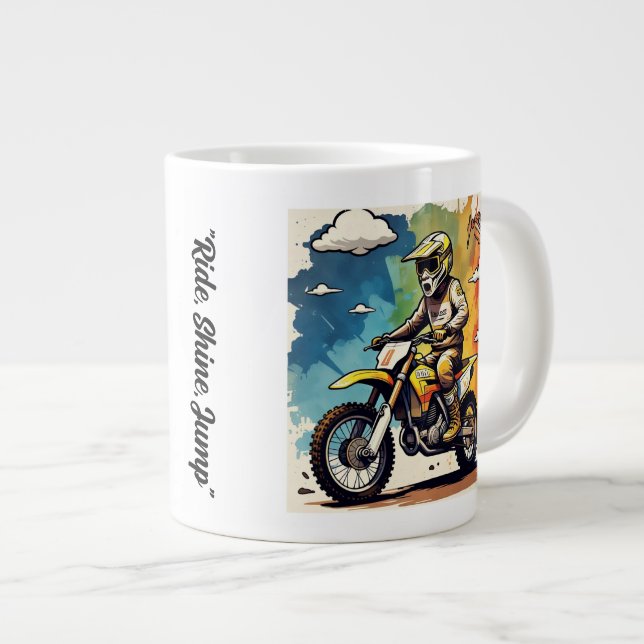 "Golden Dirt Chronicles" Jumbo-Tasse (Vorderseite Rechts)