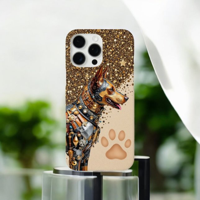 Golden Doberman Glam Case-Mate iPhone Hülle (Von Creator hochgeladen)